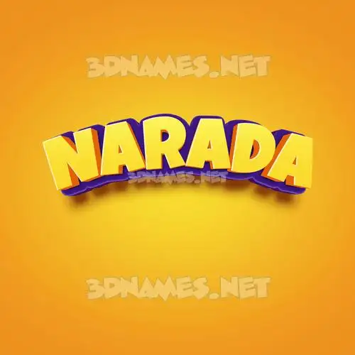 narada in Orange Toon style - 3D name wallpaper narada in Orange Toon style - 3D name wallpaper