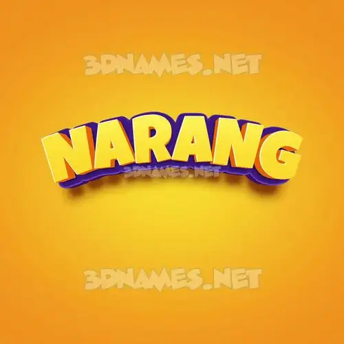 narang in Orange Toon style - 3D name wallpaper narang in Orange Toon style - 3D name wallpaper