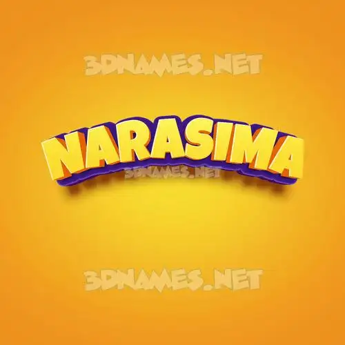 narasima in Orange Toon style - 3D name wallpaper narasima in Orange Toon style - 3D name wallpaper