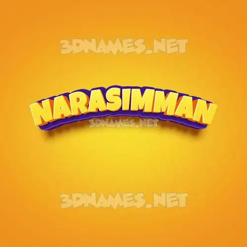 narasimman in Orange Toon style - 3D name wallpaper narasimman in Orange Toon style - 3D name wallpaper