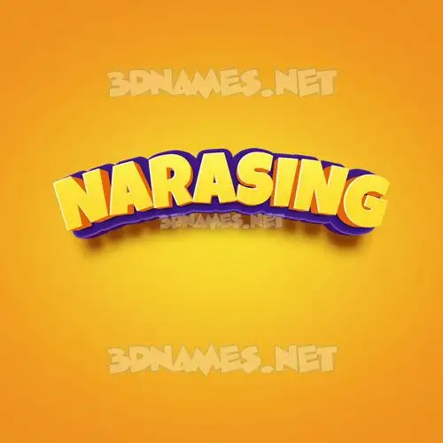 narasing in Orange Toon style - 3D name wallpaper narasing in Orange Toon style - 3D name wallpaper