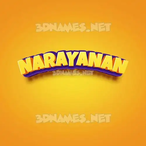 narayanan in Orange Toon style - 3D name wallpaper narayanan in Orange Toon style - 3D name wallpaper