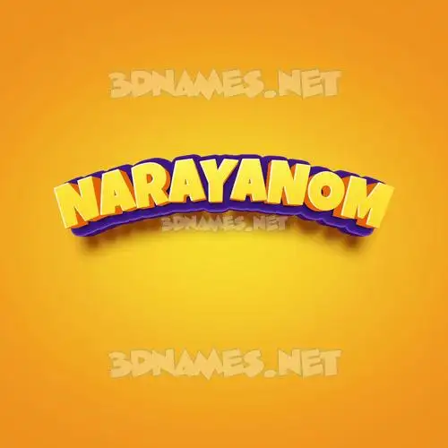 narayanom in Orange Toon style - 3D name wallpaper narayanom in Orange Toon style - 3D name wallpaper