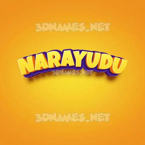 narayudu in Orange Toon style - 3D name wallpaper narayudu in Orange Toon style - 3D name wallpaper