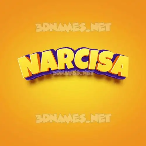 narcisa in Orange Toon style - 3D name wallpaper narcisa in Orange Toon style - 3D name wallpaper