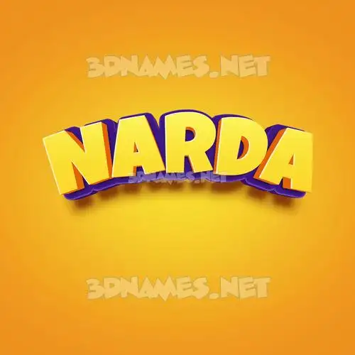 narda in Orange Toon style - 3D name wallpaper narda in Orange Toon style - 3D name wallpaper