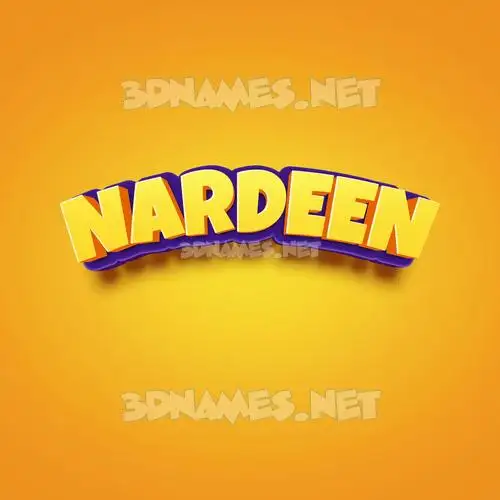 nardeen in Orange Toon style - 3D name wallpaper nardeen in Orange Toon style - 3D name wallpaper