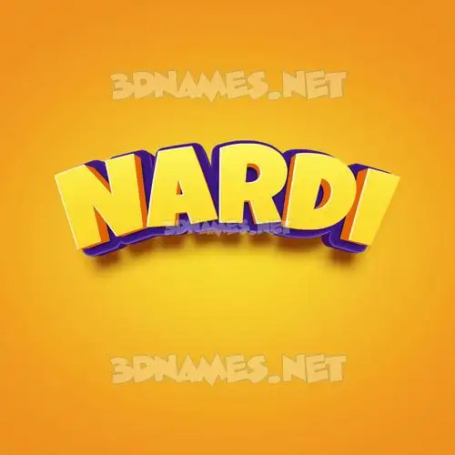 nardi in Orange Toon style - 3D name wallpaper nardi in Orange Toon style - 3D name wallpaper