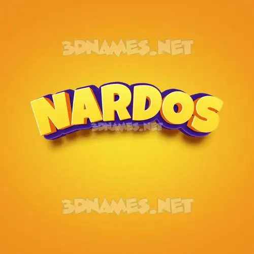 nardos in Orange Toon style - 3D name wallpaper nardos in Orange Toon style - 3D name wallpaper