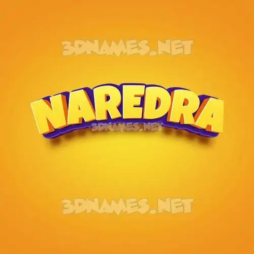 naredra in Orange Toon style - 3D name wallpaper naredra in Orange Toon style - 3D name wallpaper