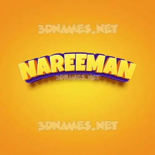 nareeman in Orange Toon style - 3D name wallpaper nareeman in Orange Toon style - 3D name wallpaper