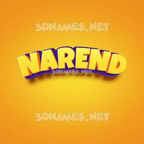 narend in Orange Toon style - 3D name wallpaper narend in Orange Toon style - 3D name wallpaper