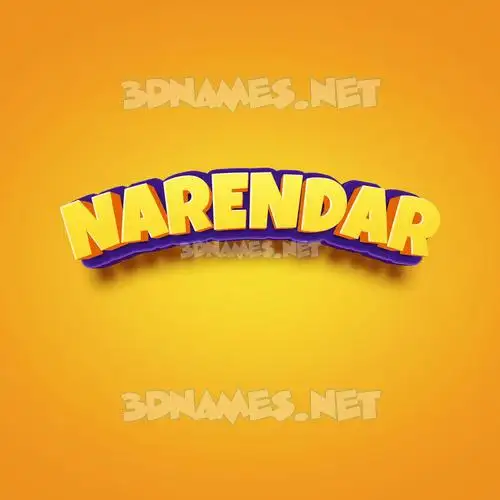 narendar in Orange Toon style - 3D name wallpaper narendar in Orange Toon style - 3D name wallpaper