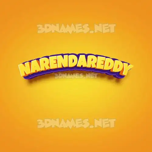 narendareddy in Orange Toon style - 3D name wallpaper narendareddy in Orange Toon style - 3D name wallpaper