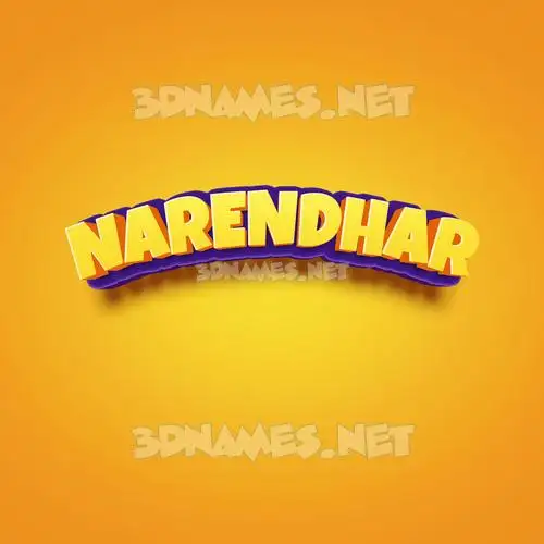 narendhar in Orange Toon style - 3D name wallpaper narendhar in Orange Toon style - 3D name wallpaper