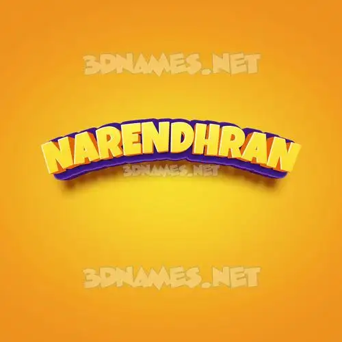 narendhran in Orange Toon style - 3D name wallpaper narendhran in Orange Toon style - 3D name wallpaper
