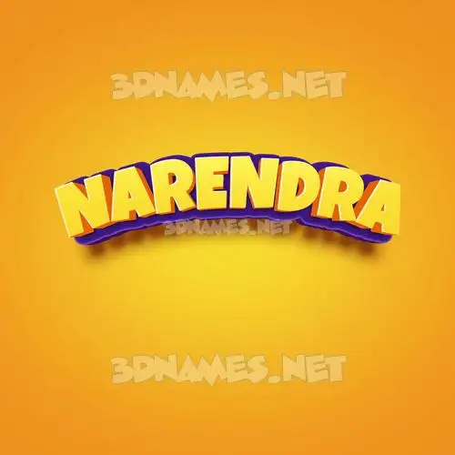narendra in Orange Toon style - 3D name wallpaper narendra in Orange Toon style - 3D name wallpaper