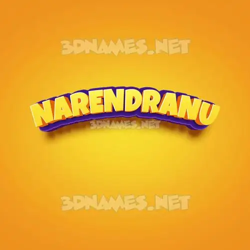 narendranu in Orange Toon style - 3D name wallpaper narendranu in Orange Toon style - 3D name wallpaper