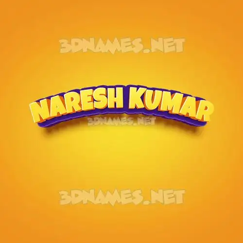 naresh kumar in Orange Toon style - 3D name wallpaper naresh kumar in Orange Toon style - 3D name wallpaper