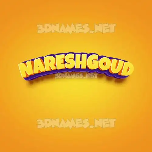 nareshgoud in Orange Toon style - 3D name wallpaper nareshgoud in Orange Toon style - 3D name wallpaper