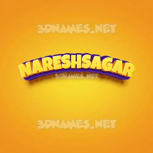 nareshsagar in Orange Toon style - 3D name wallpaper nareshsagar in Orange Toon style - 3D name wallpaper