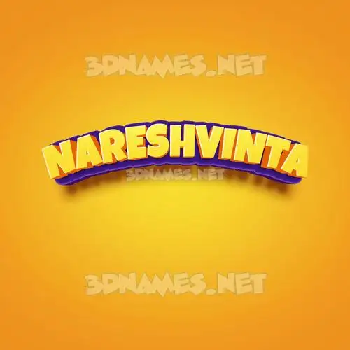 nareshvinta in Orange Toon style - 3D name wallpaper nareshvinta in Orange Toon style - 3D name wallpaper
