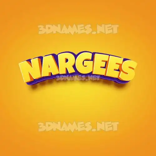 nargees in Orange Toon style - 3D name wallpaper nargees in Orange Toon style - 3D name wallpaper