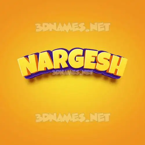 nargesh in Orange Toon style - 3D name wallpaper nargesh in Orange Toon style - 3D name wallpaper