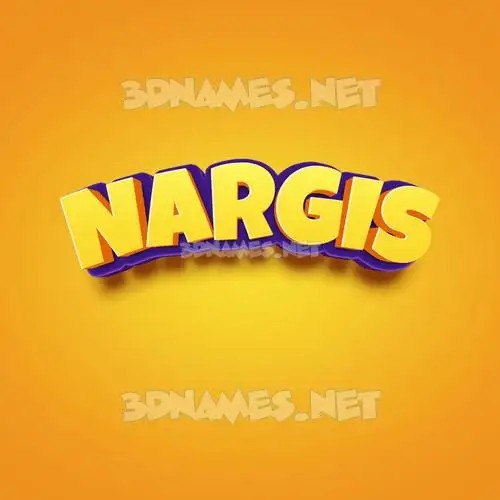 nargis in Orange Toon style - 3D name wallpaper nargis in Orange Toon style - 3D name wallpaper