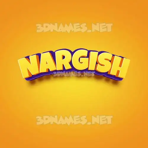 nargish in Orange Toon style - 3D name wallpaper nargish in Orange Toon style - 3D name wallpaper