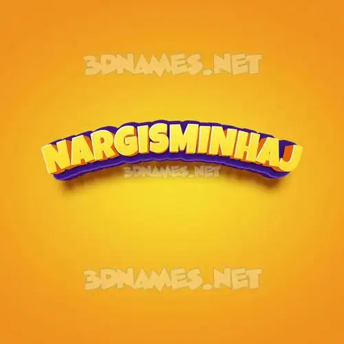 nargisminhaj in Orange Toon style - 3D name wallpaper nargisminhaj in Orange Toon style - 3D name wallpaper