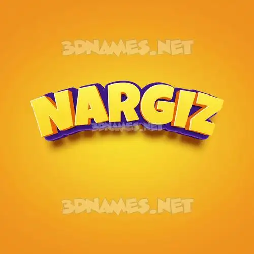 nargiz in Orange Toon style - 3D name wallpaper nargiz in Orange Toon style - 3D name wallpaper