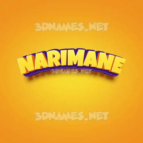 narimane in Orange Toon style - 3D name wallpaper narimane in Orange Toon style - 3D name wallpaper