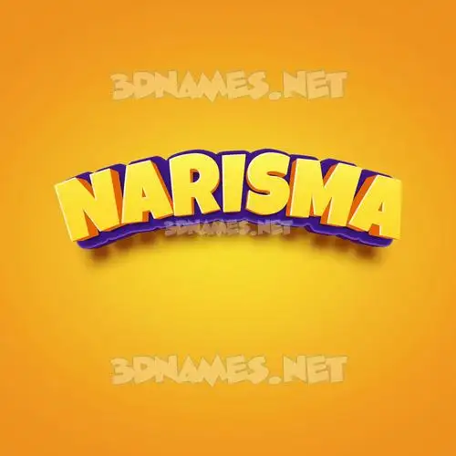 narisma in Orange Toon style - 3D name wallpaper narisma in Orange Toon style - 3D name wallpaper