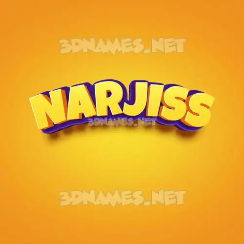 narjiss in Orange Toon style - 3D name wallpaper narjiss in Orange Toon style - 3D name wallpaper