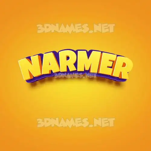 narmer in Orange Toon style - 3D name wallpaper narmer in Orange Toon style - 3D name wallpaper