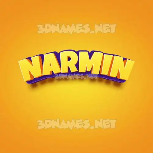 narmin in Orange Toon style - 3D name wallpaper narmin in Orange Toon style - 3D name wallpaper