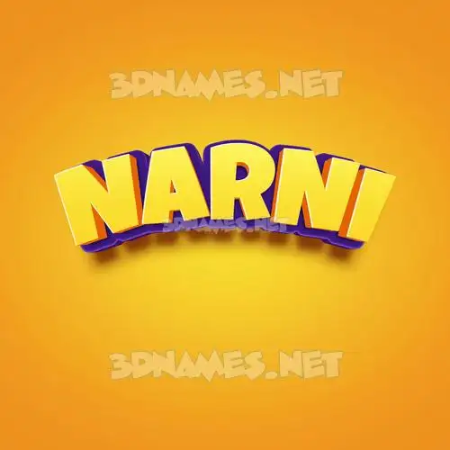 narni in Orange Toon style - 3D name wallpaper narni in Orange Toon style - 3D name wallpaper
