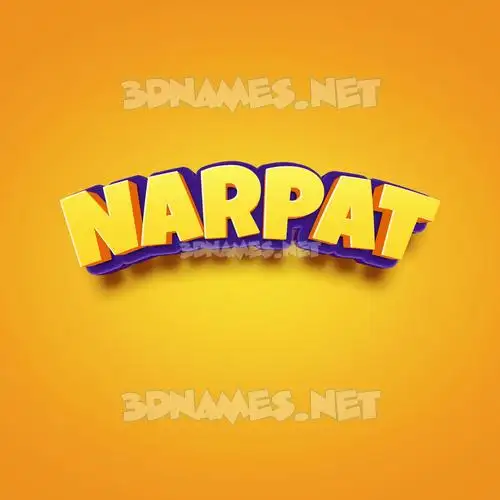 narpat in Orange Toon style - 3D name wallpaper narpat in Orange Toon style - 3D name wallpaper