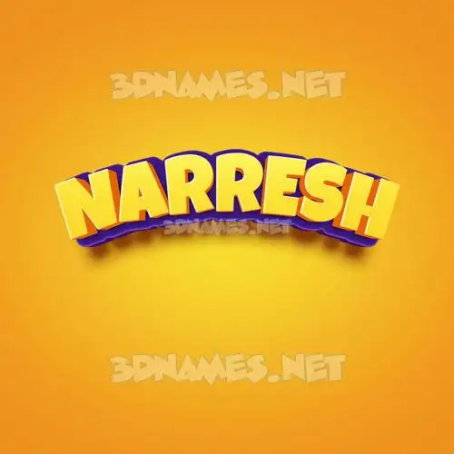 narresh in Orange Toon style - 3D name wallpaper narresh in Orange Toon style - 3D name wallpaper