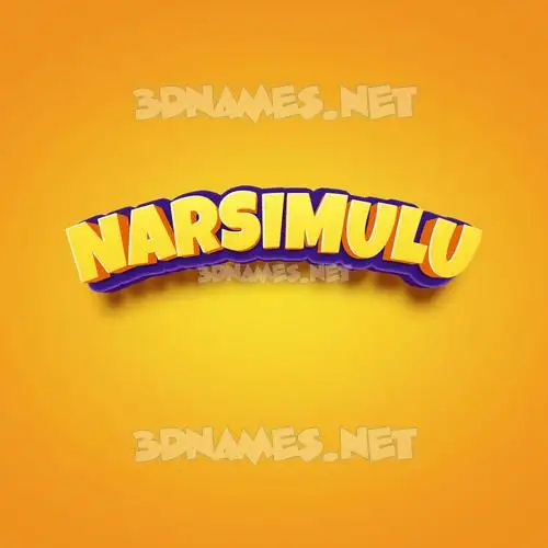 narsimulu in Orange Toon style - 3D name wallpaper narsimulu in Orange Toon style - 3D name wallpaper