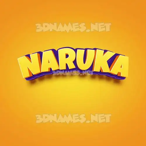 naruka in Orange Toon style - 3D name wallpaper naruka in Orange Toon style - 3D name wallpaper