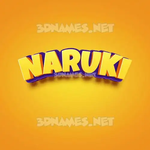 naruki in Orange Toon style - 3D name wallpaper naruki in Orange Toon style - 3D name wallpaper