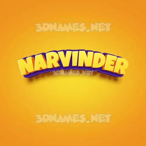 narvinder in Orange Toon style - 3D name wallpaper narvinder in Orange Toon style - 3D name wallpaper