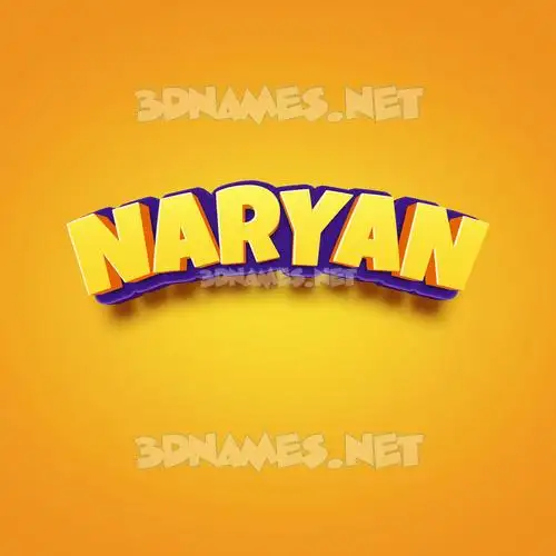 naryan in Orange Toon style - 3D name wallpaper naryan in Orange Toon style - 3D name wallpaper
