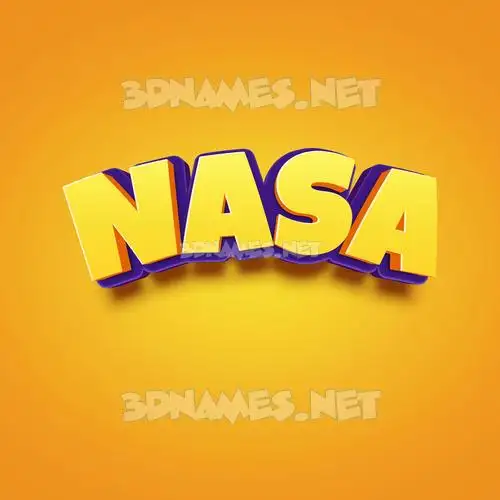 nasa in Orange Toon style - 3D name wallpaper nasa in Orange Toon style - 3D name wallpaper