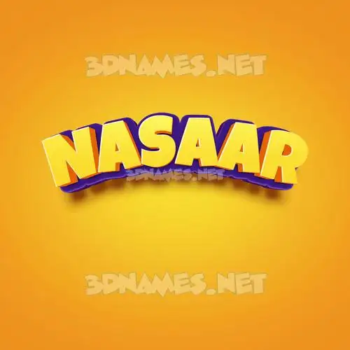 nasaar in Orange Toon style - 3D name wallpaper nasaar in Orange Toon style - 3D name wallpaper