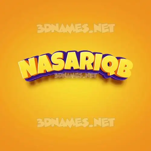nasariqb in Orange Toon style - 3D name wallpaper nasariqb in Orange Toon style - 3D name wallpaper