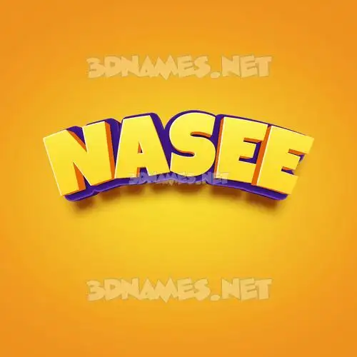 nasee in Orange Toon style - 3D name wallpaper nasee in Orange Toon style - 3D name wallpaper