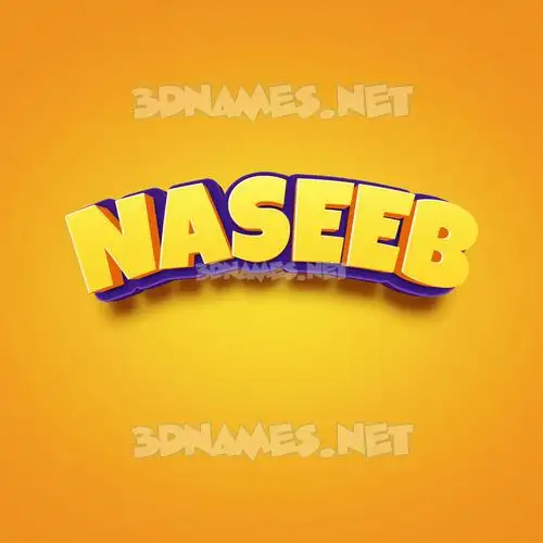 naseeb in Orange Toon style - 3D name wallpaper naseeb in Orange Toon style - 3D name wallpaper